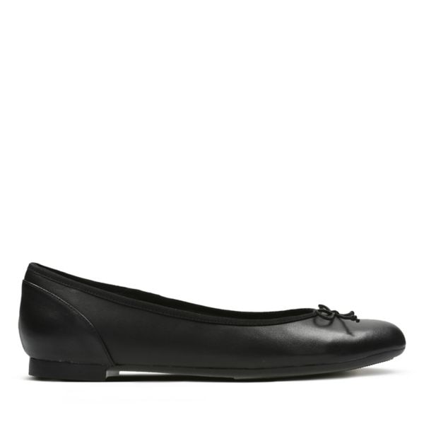 Clarks Womens Couture Bloom Flat Shoes Black | CA-3268154